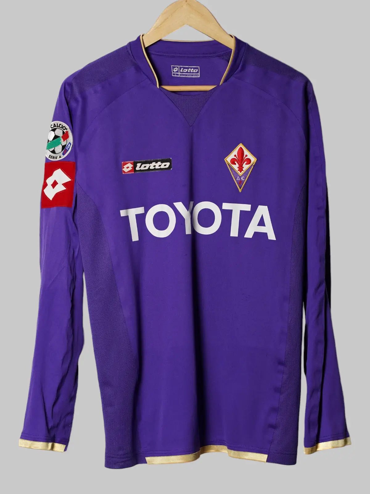 Fiorentina Home Shirt L/S 2007/8 Cacia 99 (L)