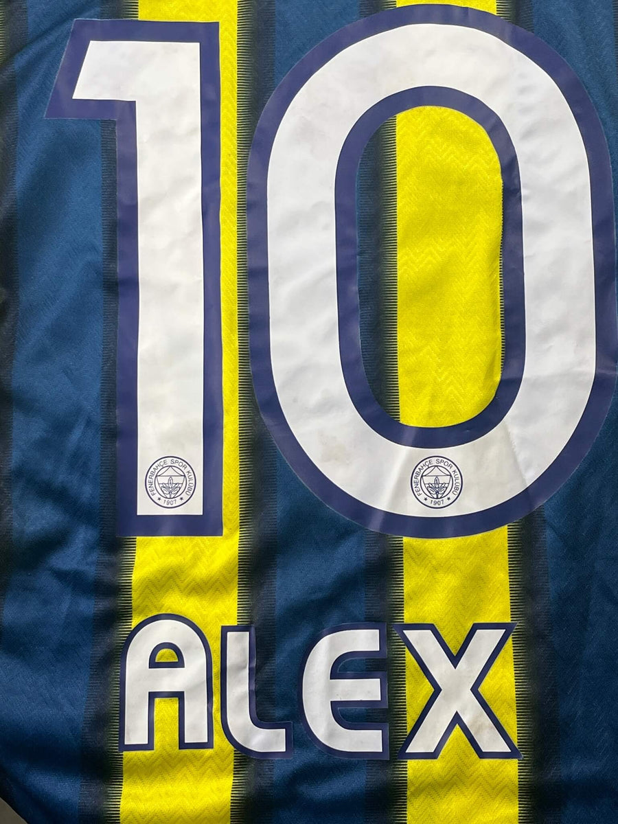 2011/12 Fenerbahce Alex #10 Home Shirt Signed (M)