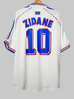 Camiseta de visitante de Francia 1998/99 Zidane 10 (XL)