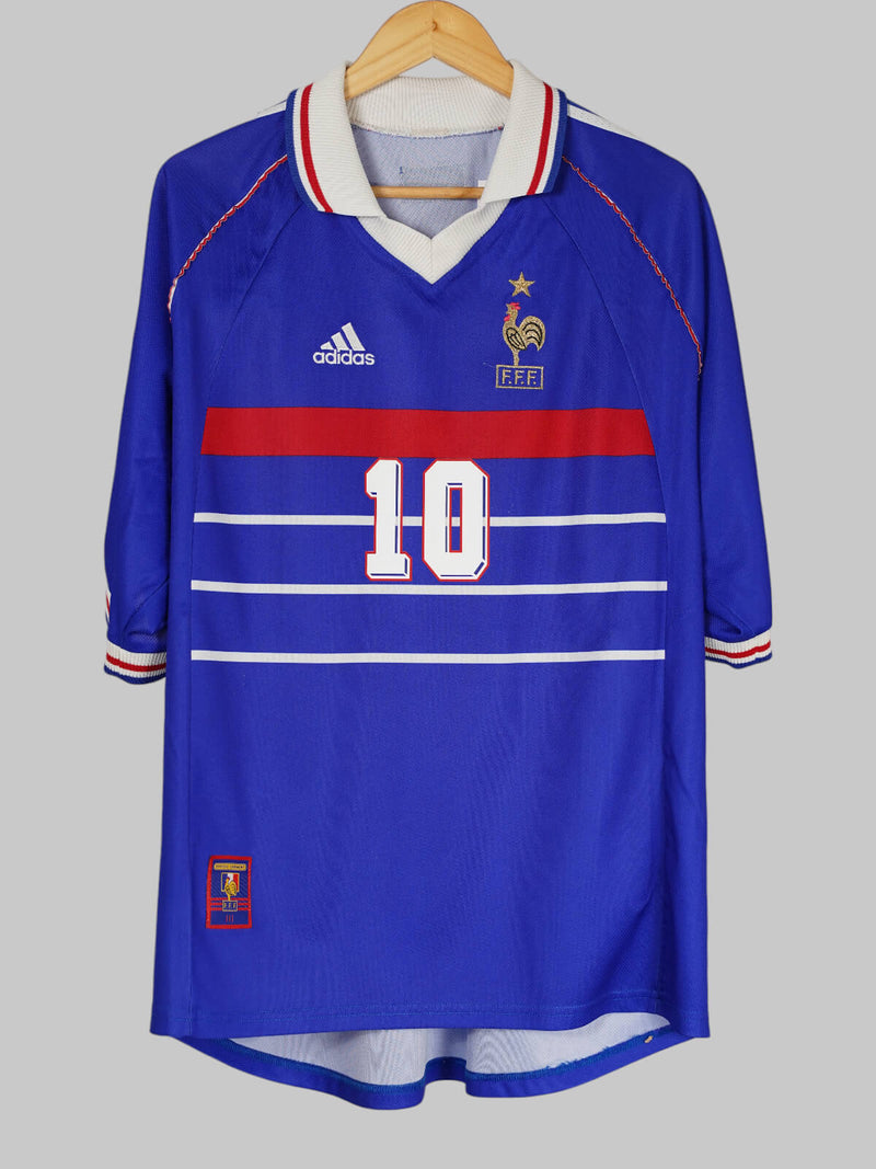 France Home Shirt 1998/99 Zidane 10 (XL)