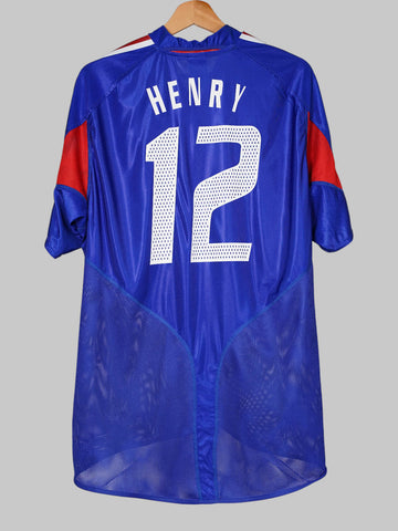 France Home Shirt 2004/5 Henry 12 (L)