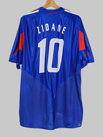 France Home Shirt 2004/5 Zidane 10 (XL)