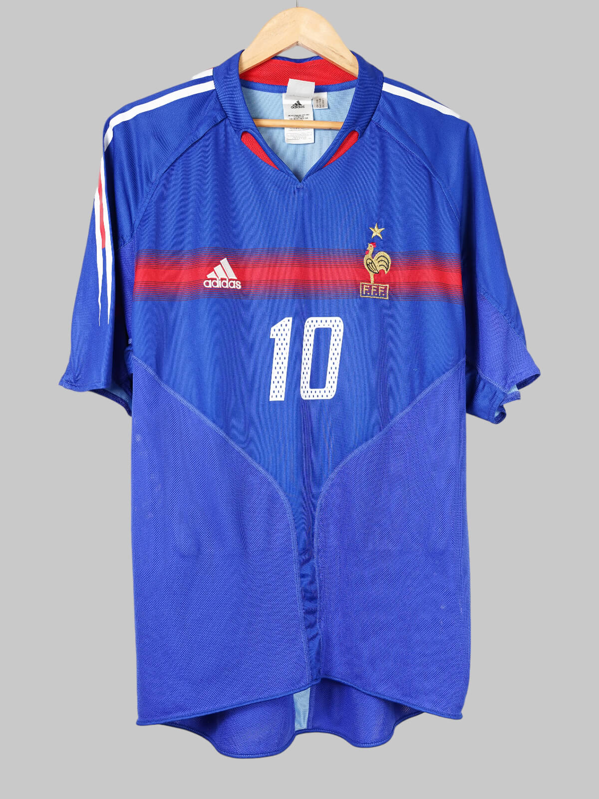 2004-06 France Zidane #10 Home Shirt (XL) Adidas | First11