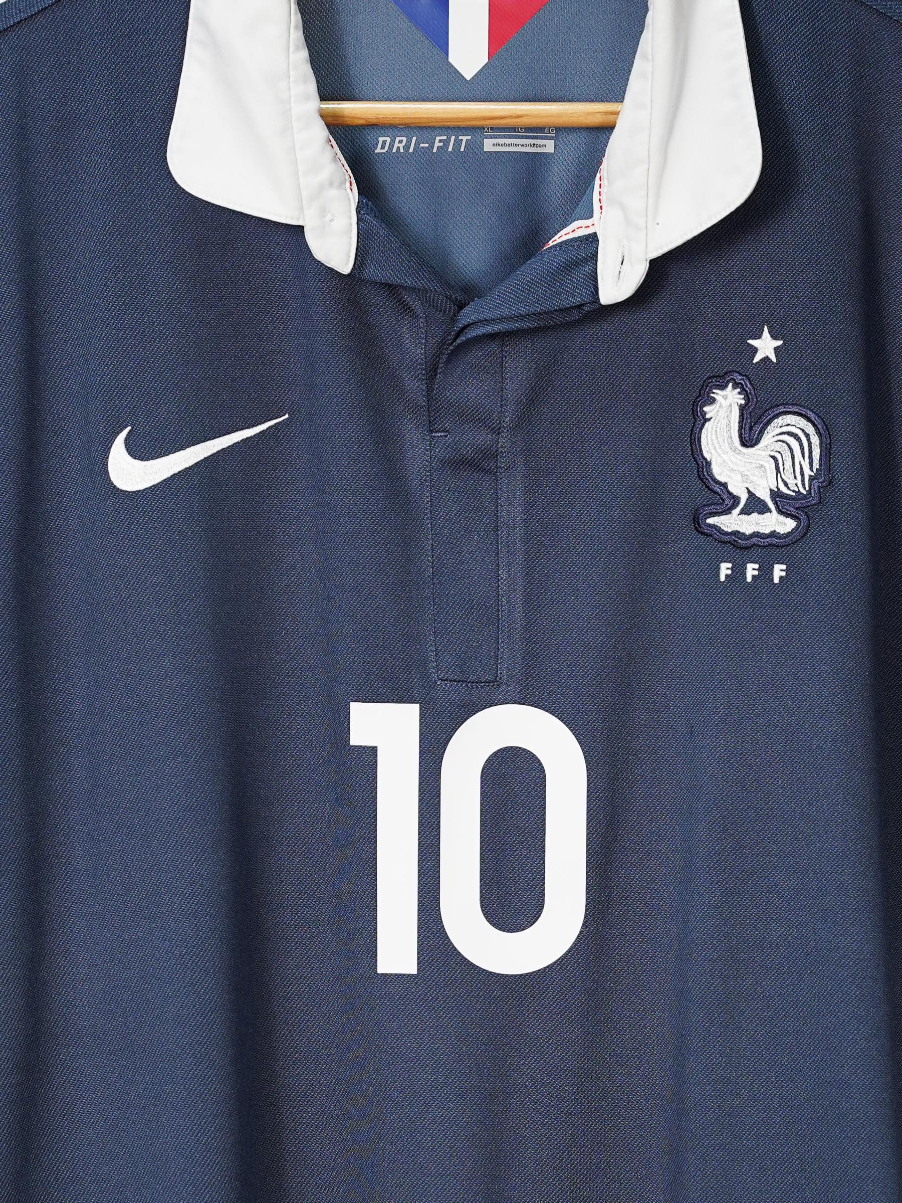 France Home Shirt 2014/15 Benzema 10 (XL)