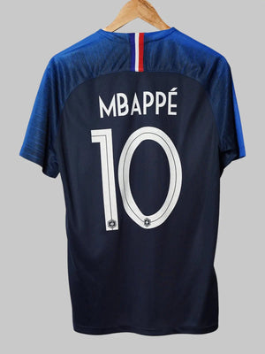 Camiseta local de Francia 2018/19 Mbappe 10 (M)