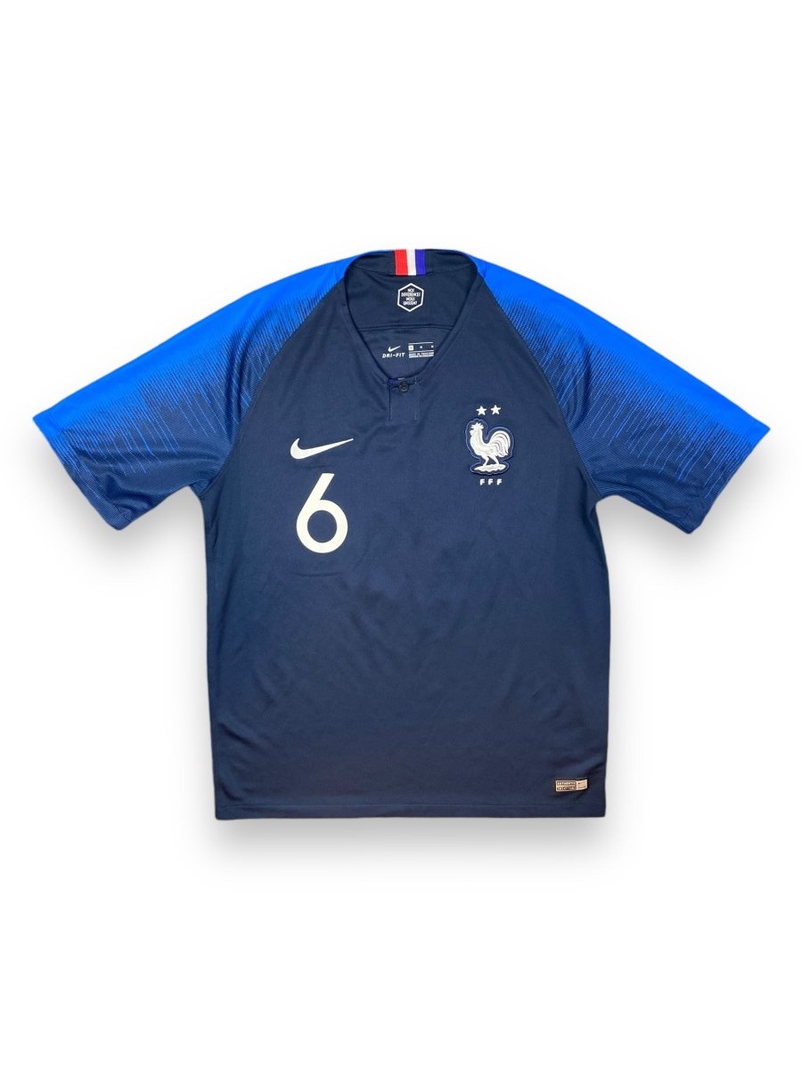 France Home Shirt 2018/19 Pogba #6 - 9/10 - M