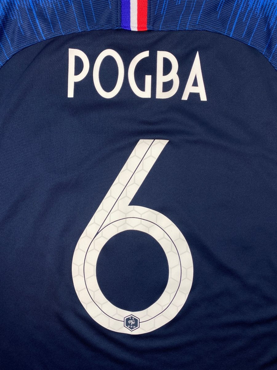 France Home Shirt 2018/19 Pogba #6 - 9/10 - M