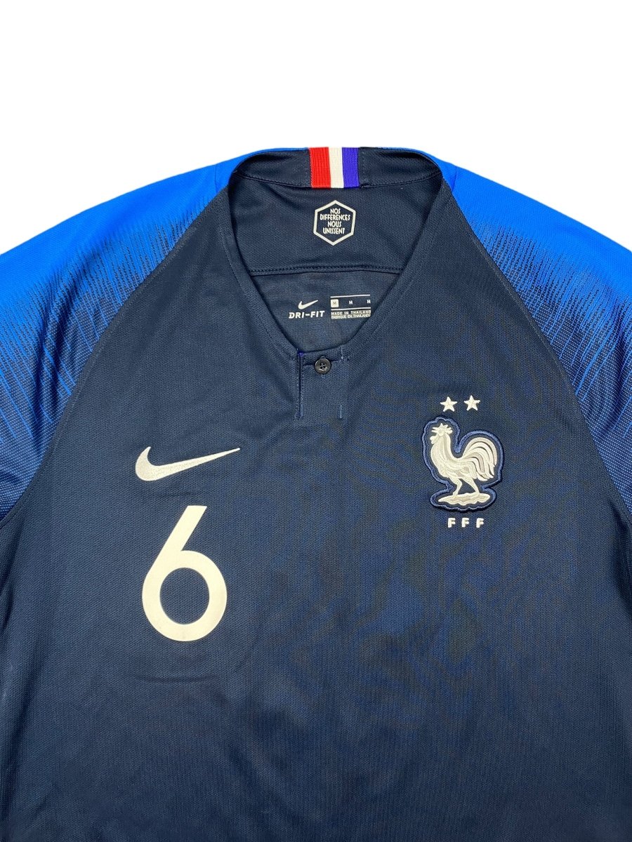 France Home Shirt 2018/19 Pogba #6 - 9/10 - M