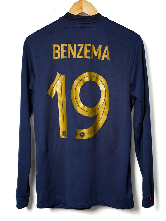 France Home Shirt L/S 2022/23 Benzema 19 (S)