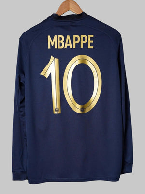 Camiseta local Francia L/S 2022/23 Mbappe 10 (M)