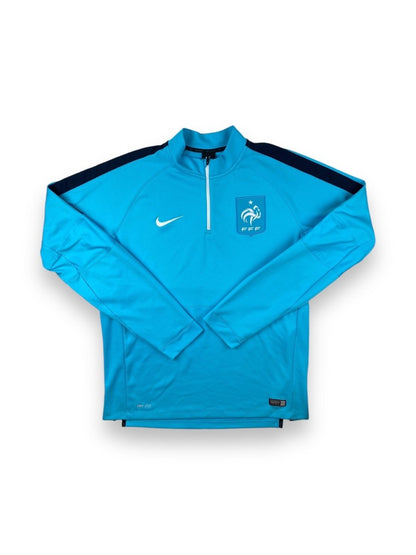 France Training 1/4 Zip Pullover 2015/16 - 9/10 - L