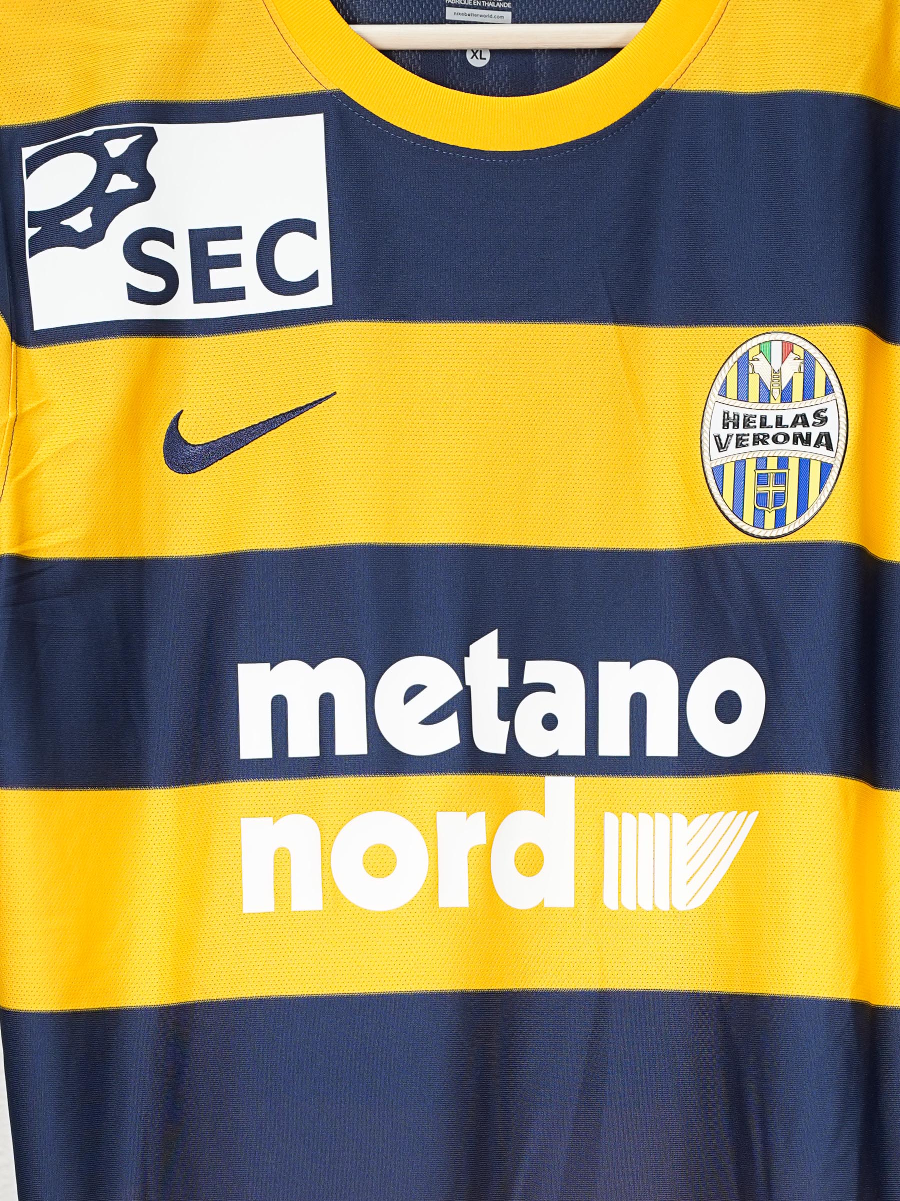 Hellas Verona Home Shirt 2016/17 Signed & Match Worn Bianchetti 4 (XL)