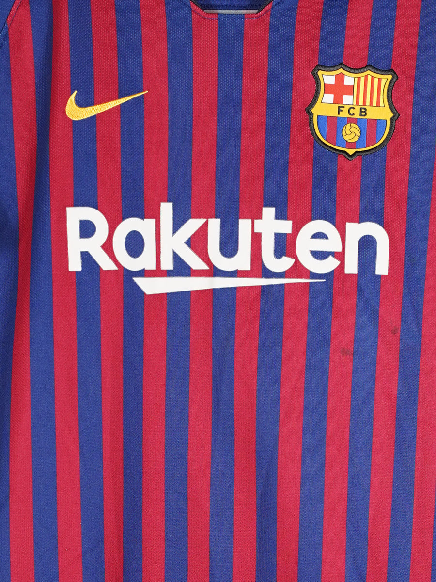2018/19 Barcelona Messi #10 Home Shirt (XL Kids)