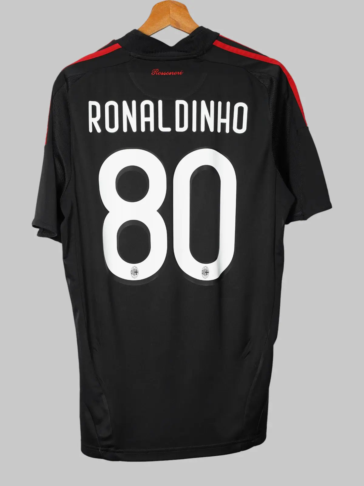 AC Milan Third Shirt 2008/9 Ronaldinho #80 (S)