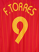 2006/7 Spain F.Torres #9 Home Shirt (L)
