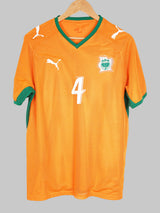 2006/07 Ivory Coast Toure #4 Home Shirt (M)
