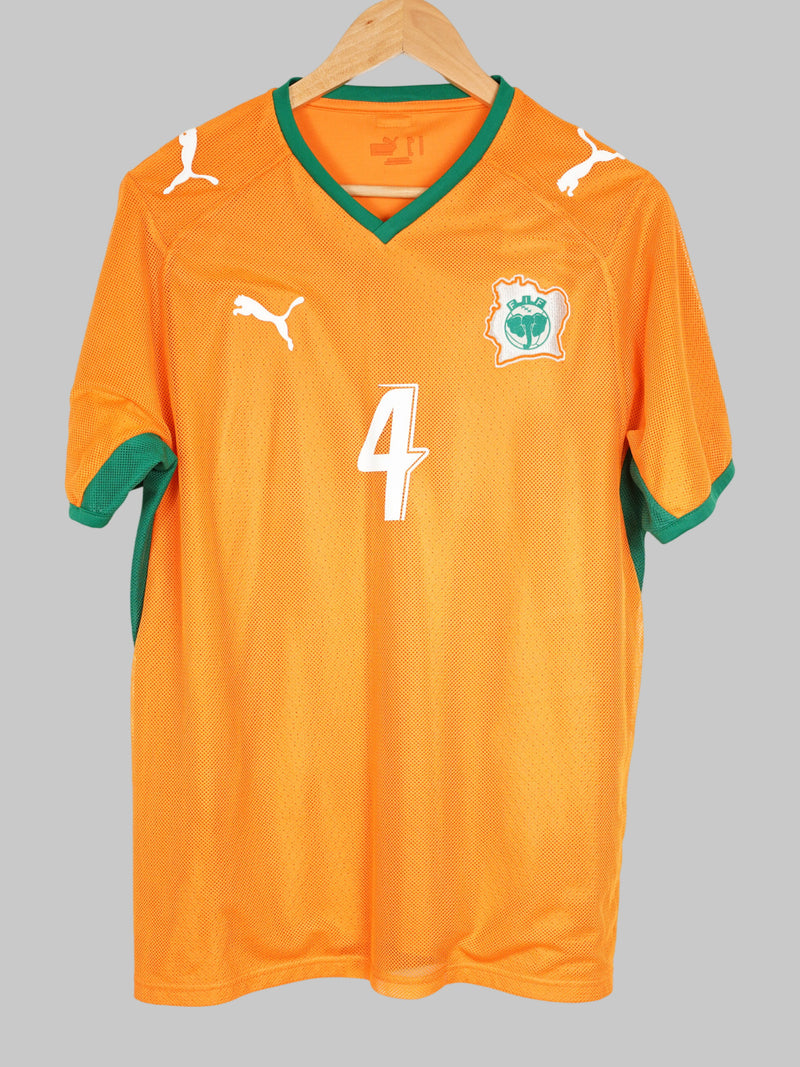 2006/07 Ivory Coast Toure #4 Home Shirt (M)