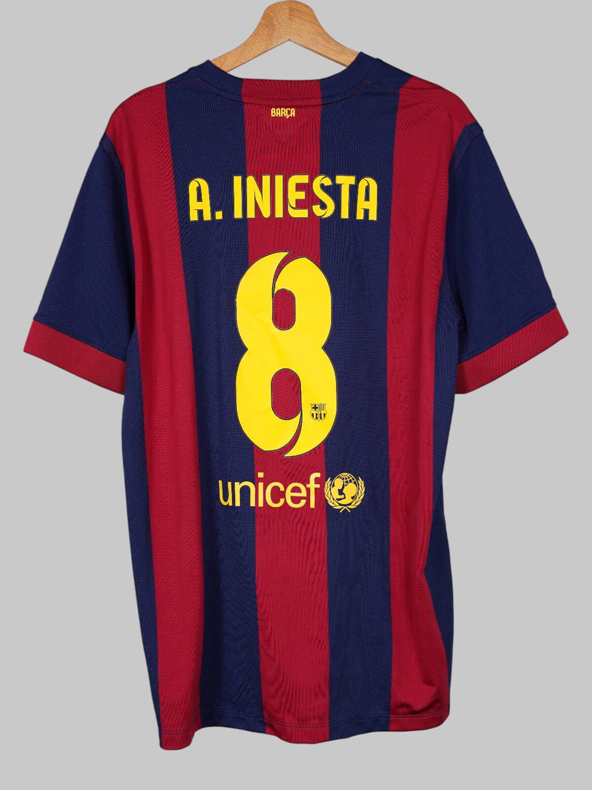 FC Barcelona Home Shirt 2014/15 A.Iniesta #8 (XL)