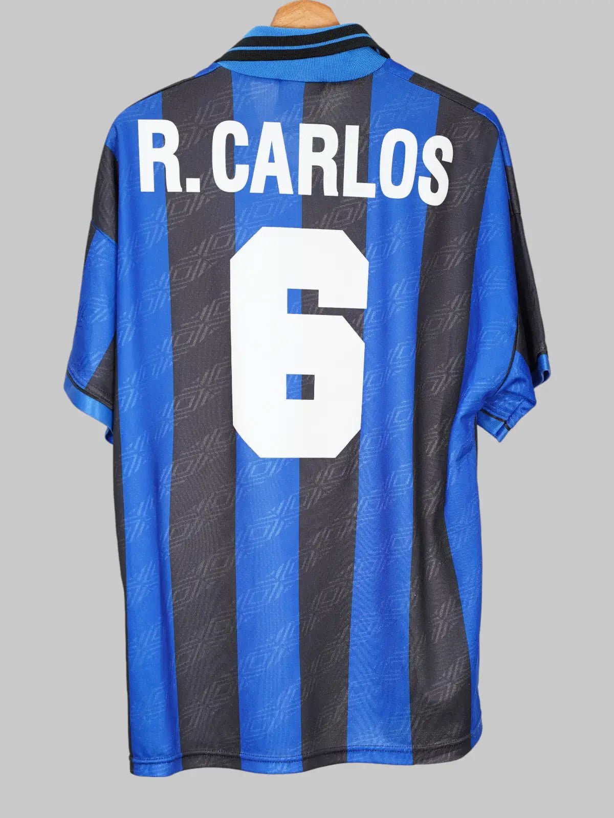 1995/96 Inter Milan Carlos #6 Home Shirt (L) Umbro | First11