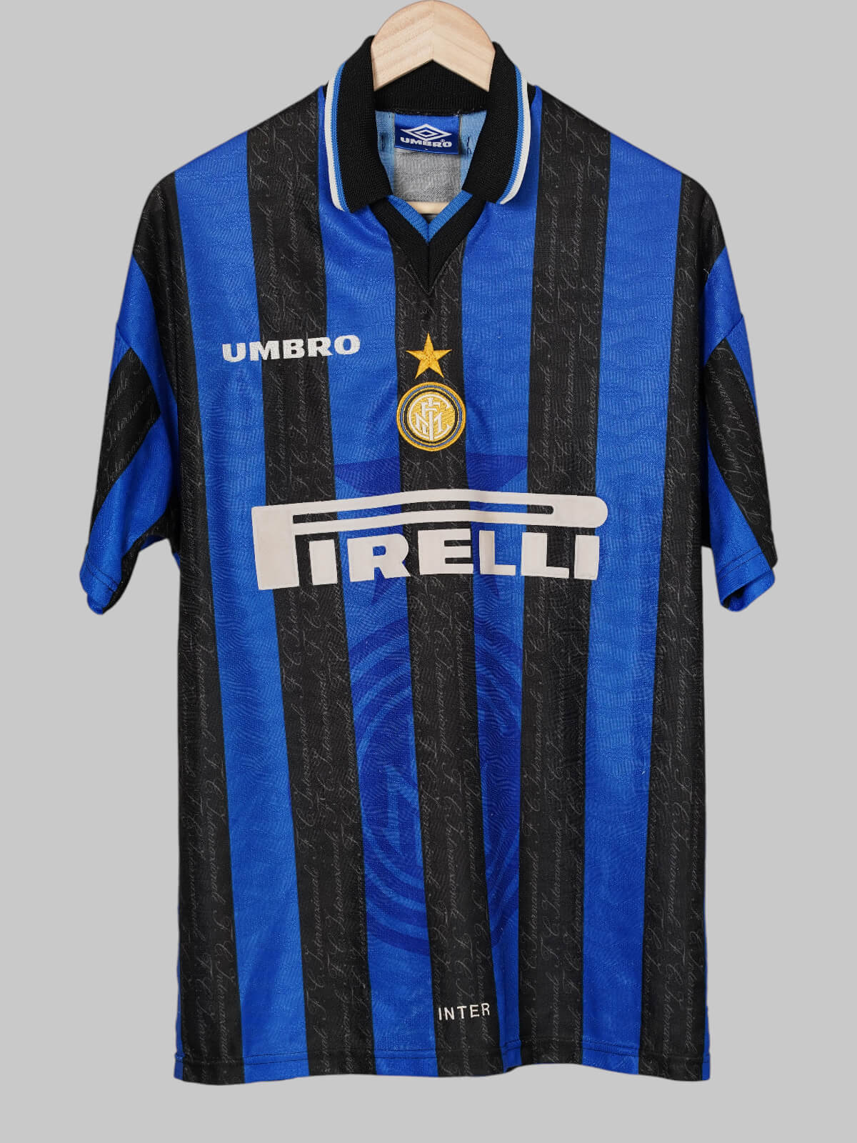 インテル ユニフォーム 1997-98（UMBRO）RONALDO #10 1997/98 Inter Milan Ronaldo #10 Home Shirt (L) Umbro | First11