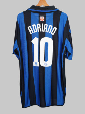 Inter Milan Home Shirt 2007/8 Adriano 10 (L)