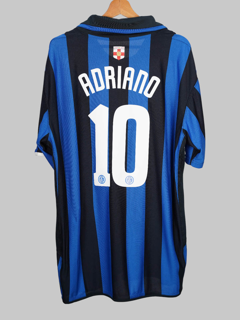 Inter Milan Home Shirt 2007/8 Adriano 10 (L)