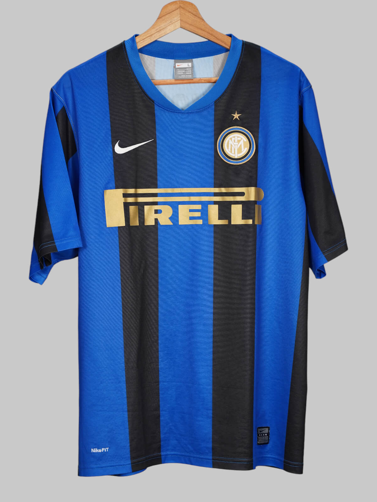 Inter Milan Home Shirt 2008/9 Figo 7 (L)