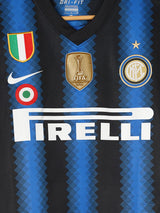 Inter Milan Home Shirt 2010/11 Milito 22 (L)