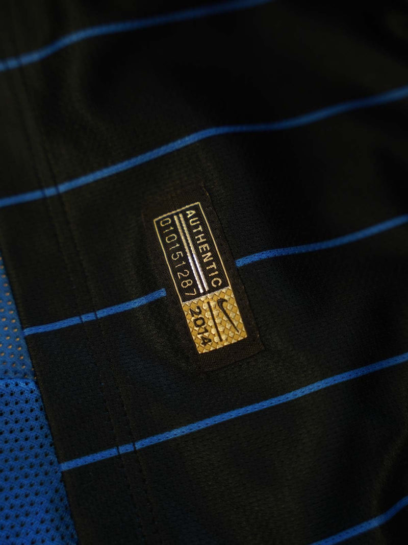 Inter Milan Home Shirt 2014/15 Match Issue Guarin 13 (L)