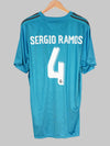 2017/18 Real Madrid Sergio Ramos #4 Maillot Third (XL)