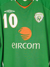 Ireland Home Shirt L/S 2008/10 Keane 10 (XXL)