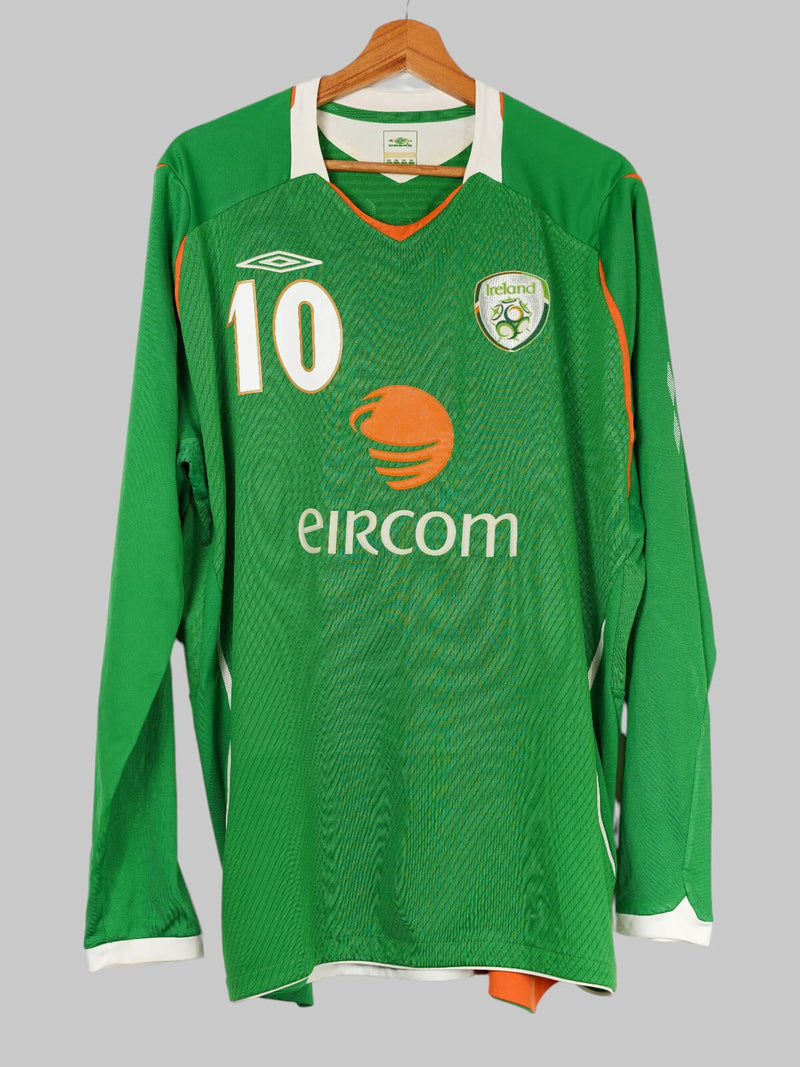 Ireland Home Shirt L/S 2008/10 Keane 10 (XXL)