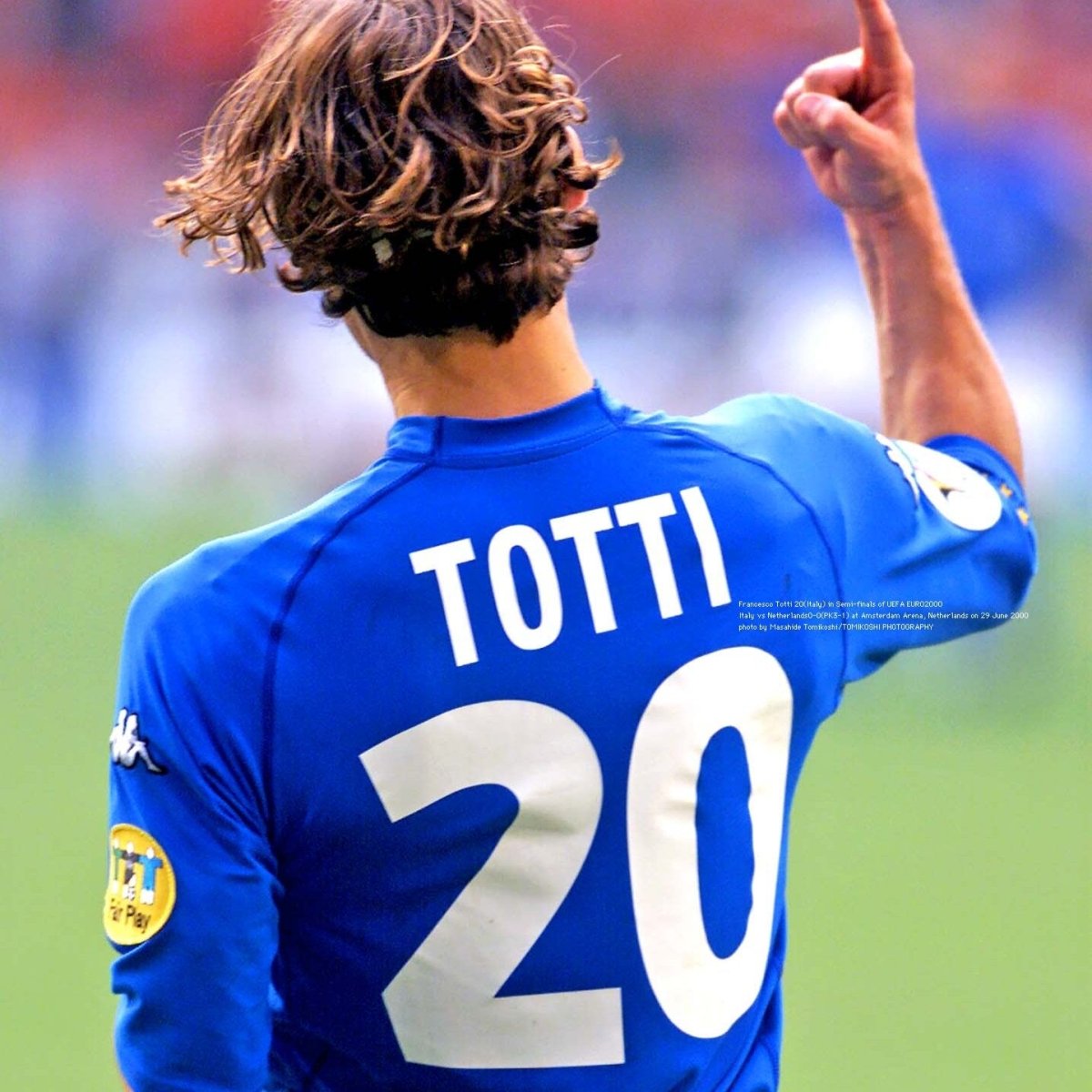 Italy 2000/02 Nameset Home Totti #20 Nameset