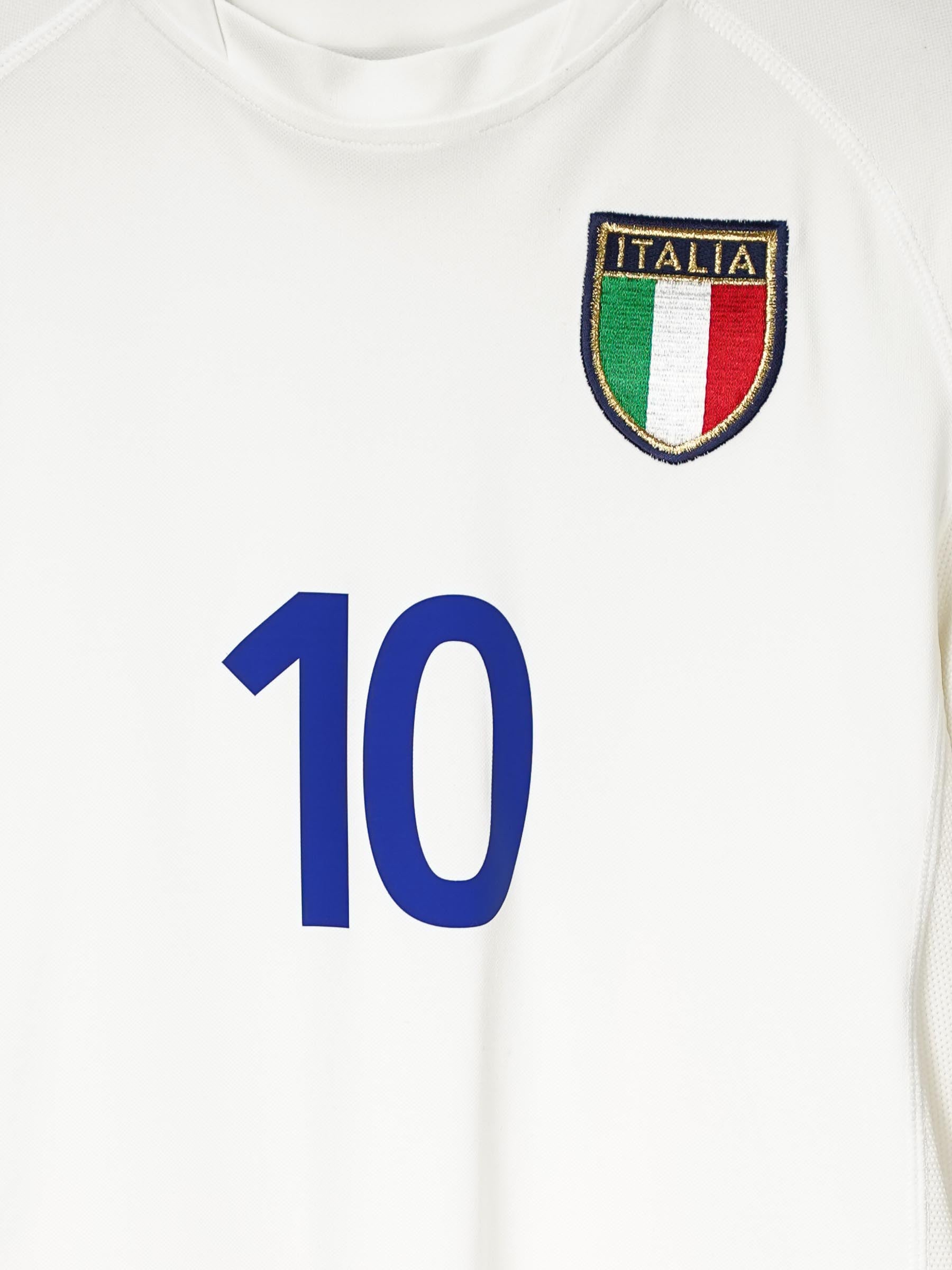 【正規品】Kappa イタリア代表 TOTTI 10番シャツ　2002 2002/3 Italy Totti #10 Away Shirt (M) Kappa – First11