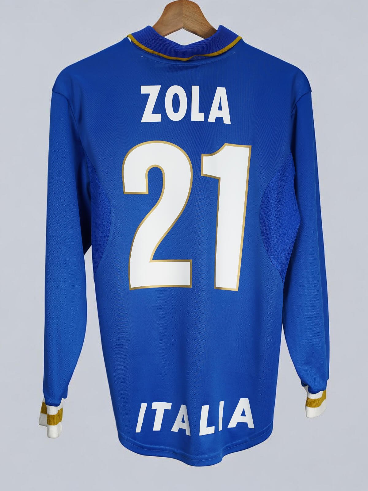 Italy Home Shirt 1996/97 L/S Zola 21 (S)