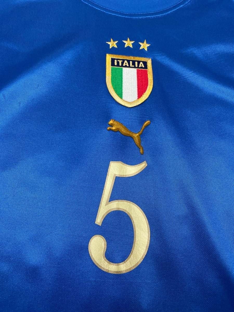 Italy Home Shirt 2004/5 Cannavaro #5 - 9/10 - XL