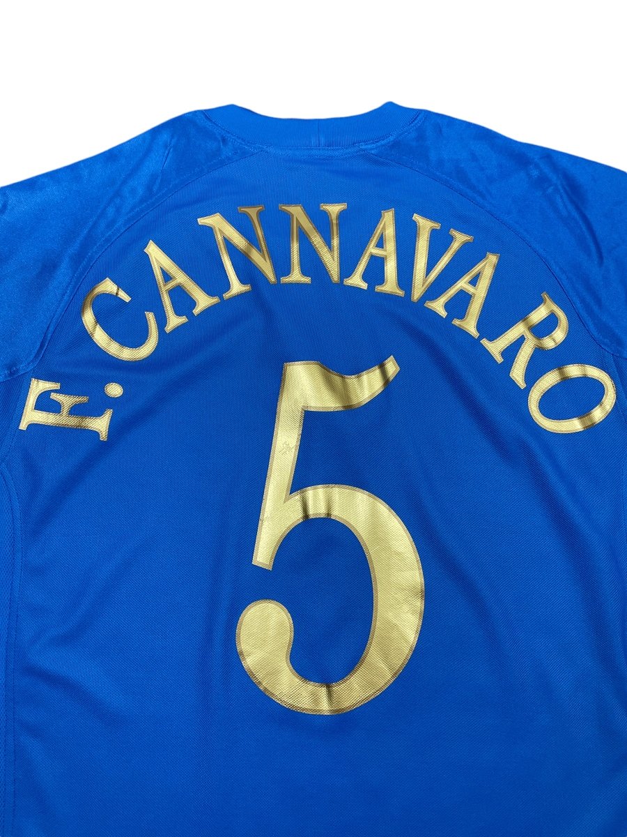 Italy Home Shirt 2004/5 Cannavaro #5 - 9/10 - XL