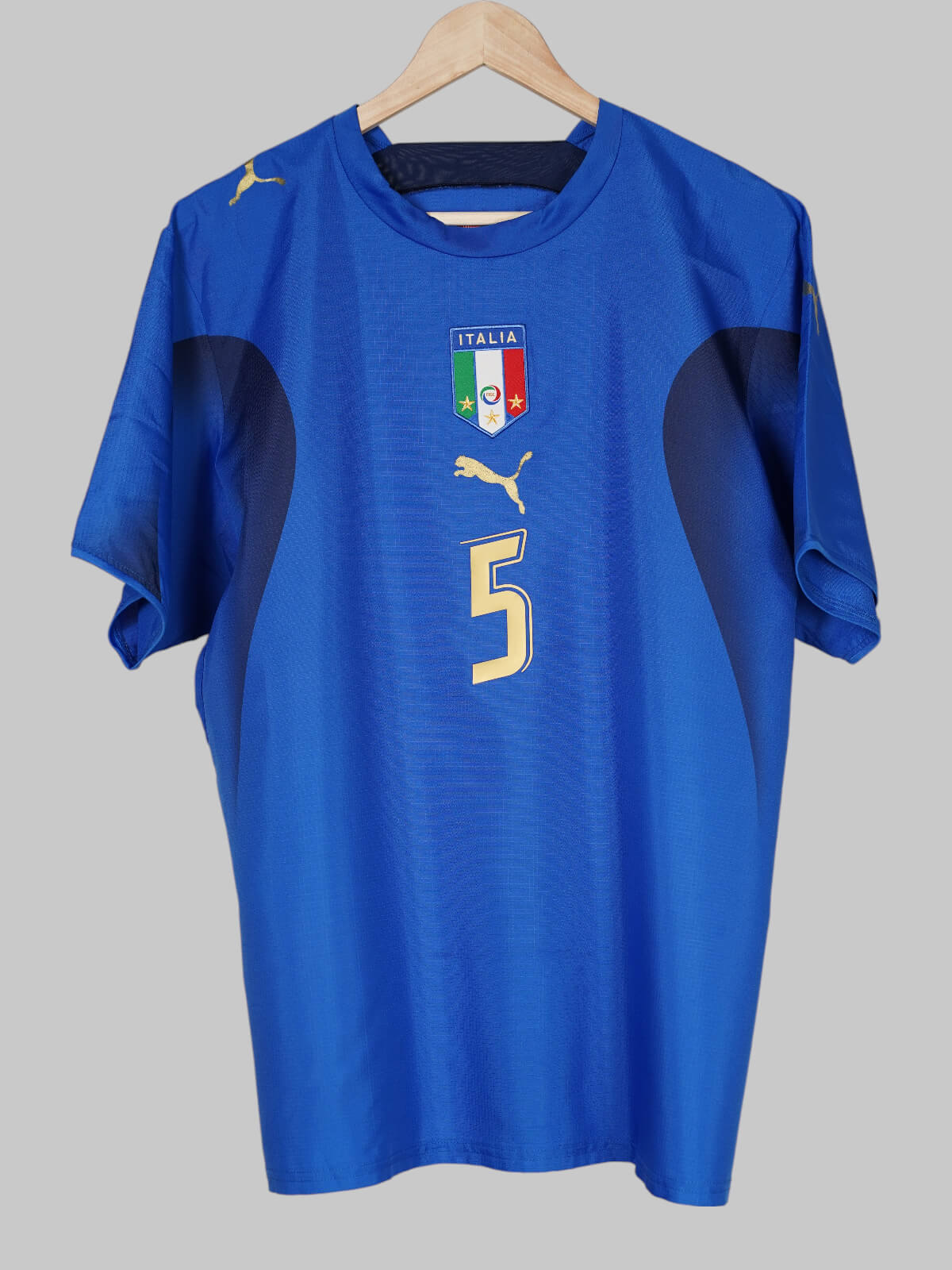 2006/07 Italy Cannavaro #5 Home Shirt (L) Puma | First11