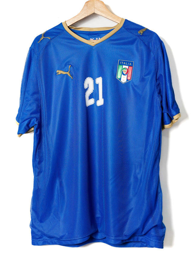 Italy Home Shirt 2007/08 Pirlo 21 (XL)