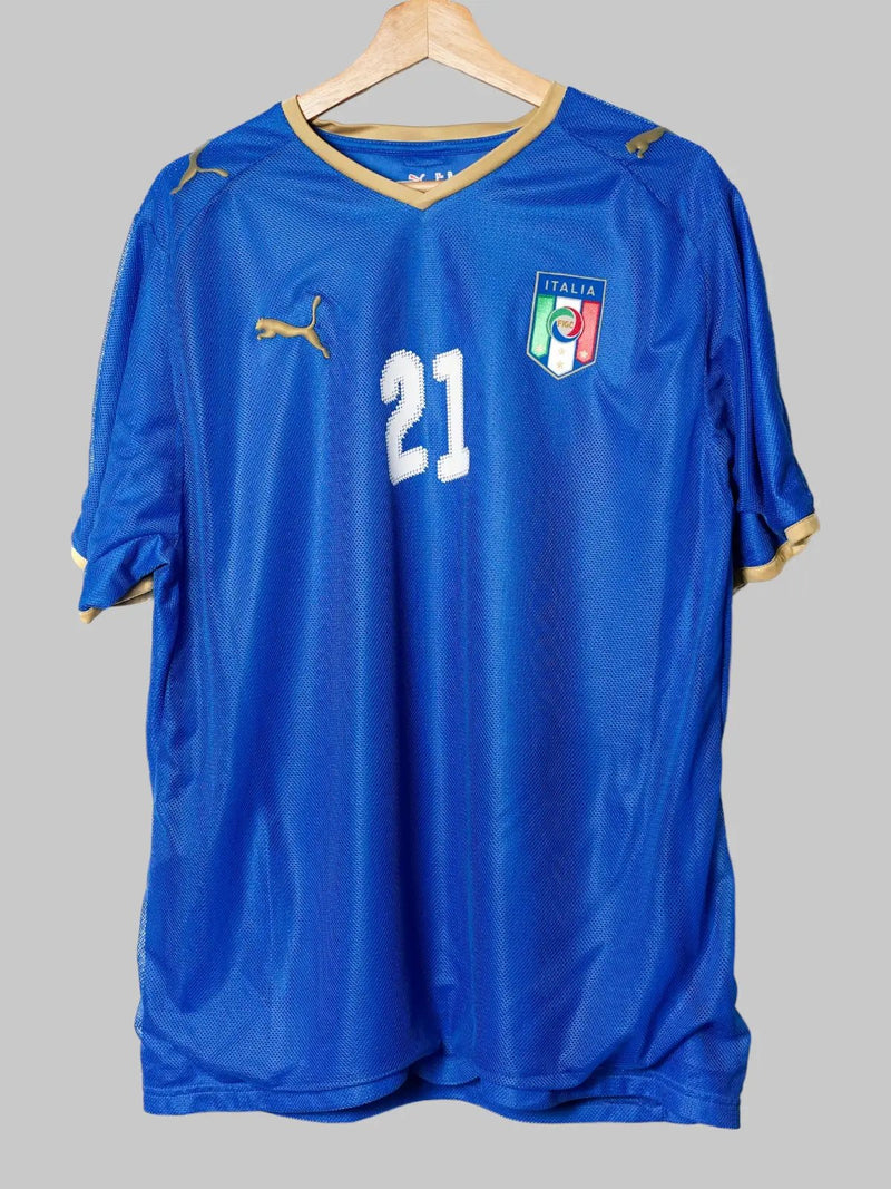 Italy Home Shirt 2007/08 Pirlo 21 (XL)