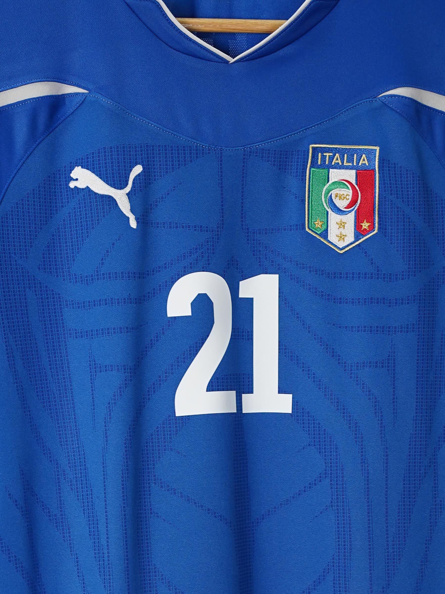 Italy Home Shirt 2010/12 Pirlo 21 (M)