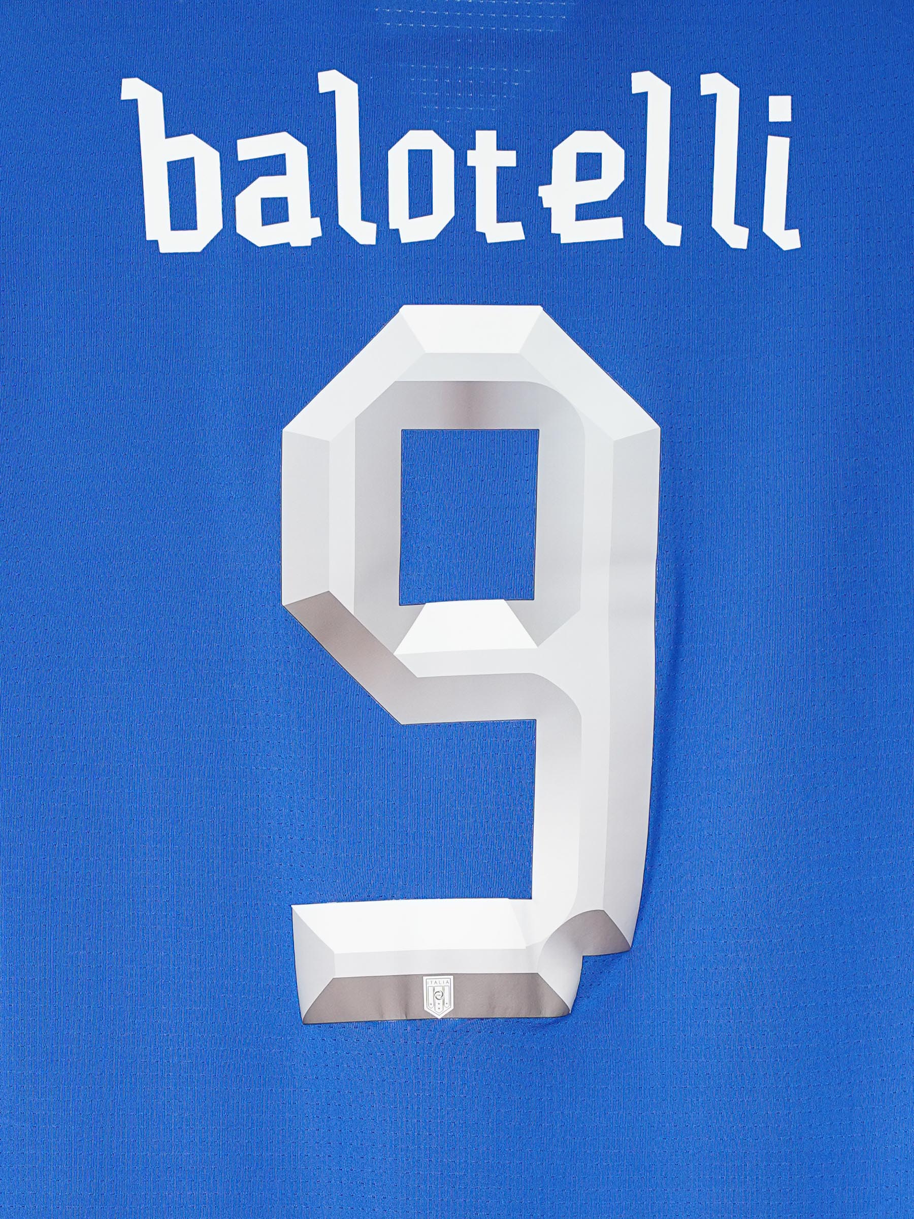 Italy Home Shirt 2012/13 L/S Player Issue Balotelli 9 (M)