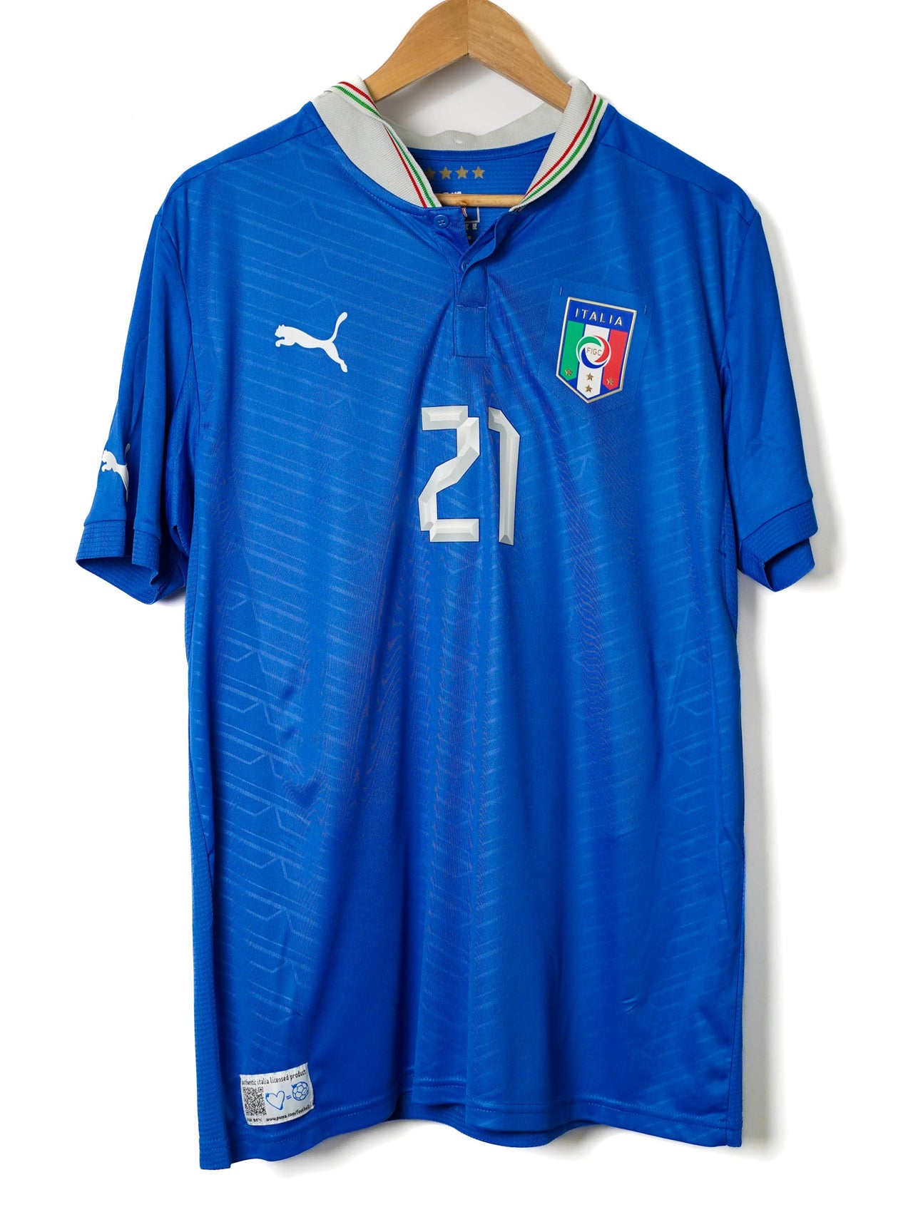 Italy Home Shirt 2012/13 Pirlo 21 (XL)
