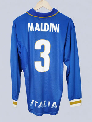 Italy Home Shirt L/S 1996/97 Maldini 3 (L)
