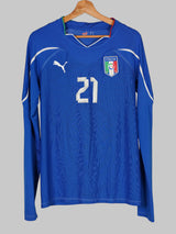 Italy Home Shirt L/S 2010/12 Pirlo 21 (L)