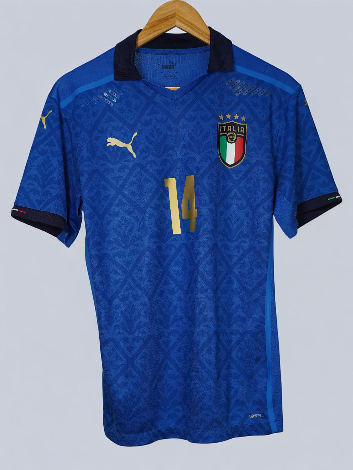 Italy Home Shirt Player Issue 2020/21 Chiesa 14 (M)