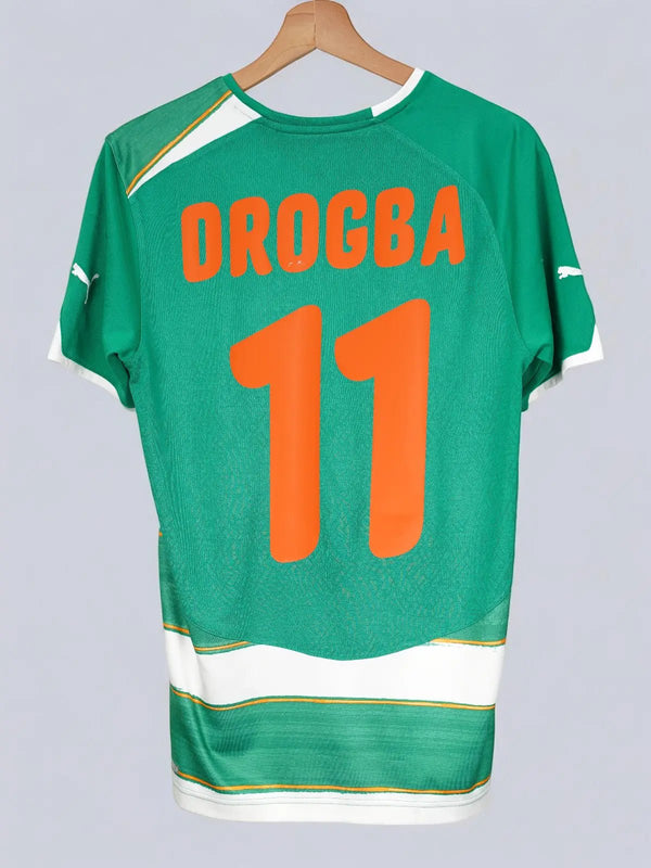 Camiseta de visitante de Costa de Marfil 2010/11 Drogba #11 (S)