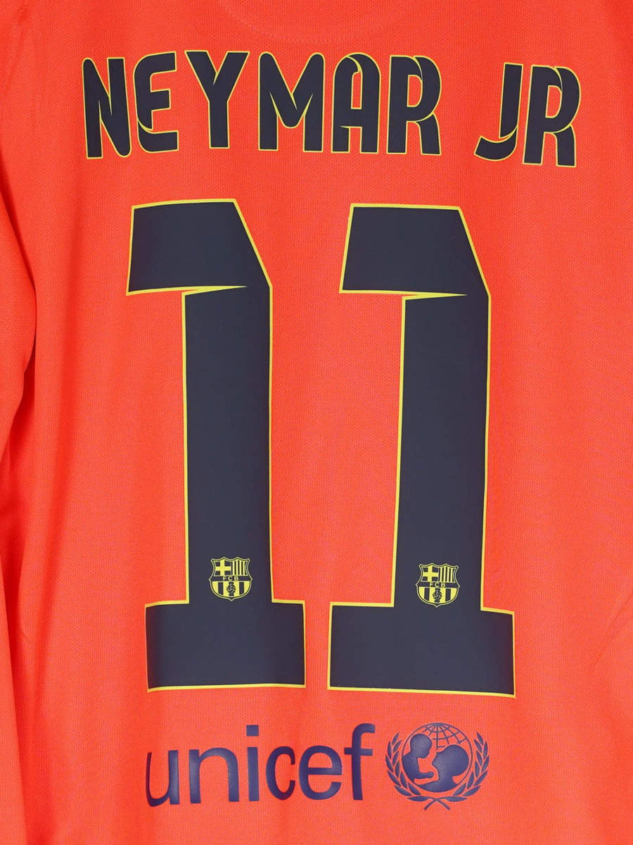2014/15 Barcelona Neymar Jr #11 Away Shirt L/S (M)
