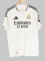 2024/25 Real Madrid Mbappe #9 Home Shirt Player Issue (L)