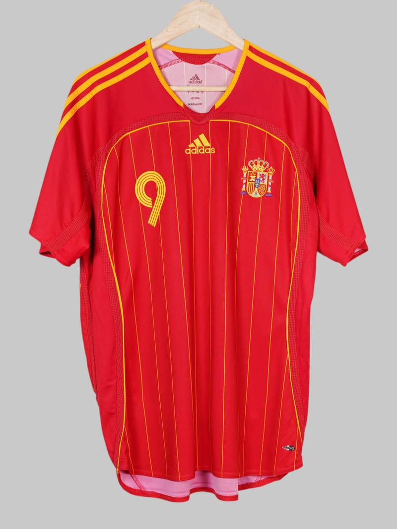 2006/7 Spain F.Torres #9 Home Shirt (L)